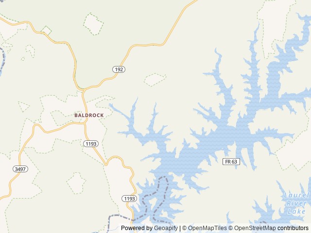 Map of Craigs Creek Group Area location at London, KY, United States