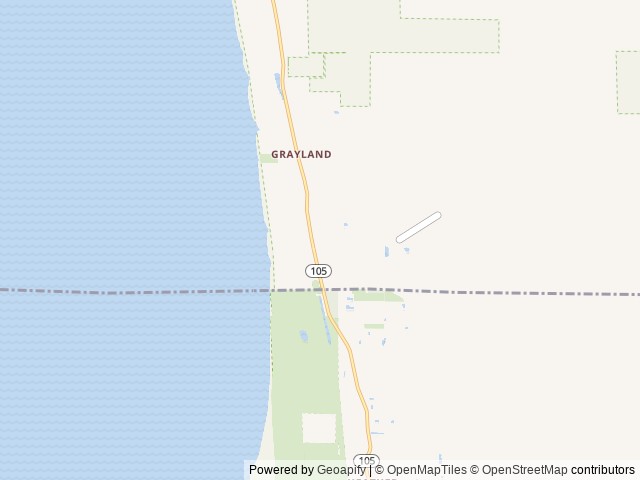 Map of Grayland Beach Campsite location at Grayland, WA, United States
