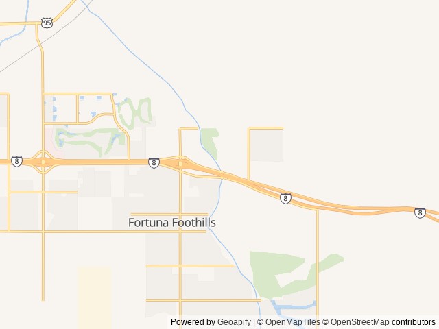 Map of Sundance location at Yuma, AZ, United States