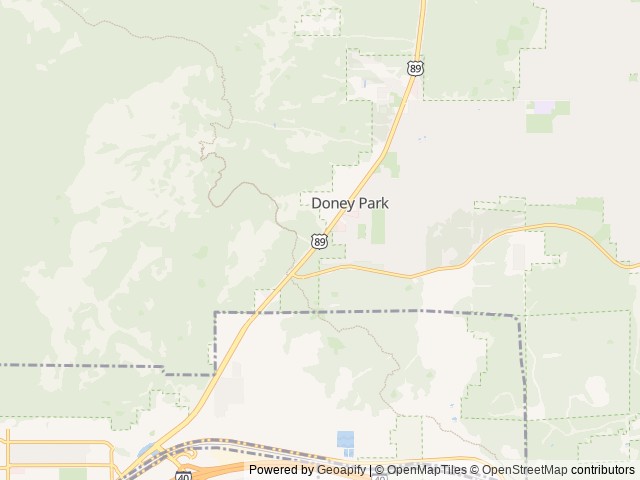 Map of J and H RV Park location at Flagstaff, AZ, United States