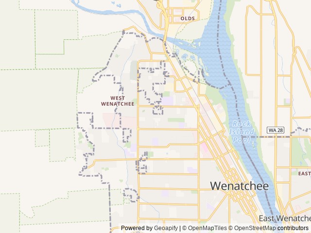 Map for Pet Friendly - Welcome to the Pine and Dandy near Wenatchee, WA