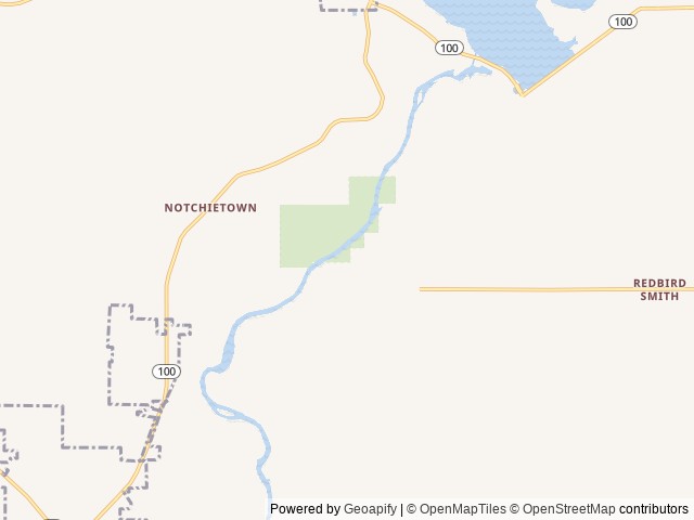 Map of Should Be Fishing Campground location at Gore, OK, United States