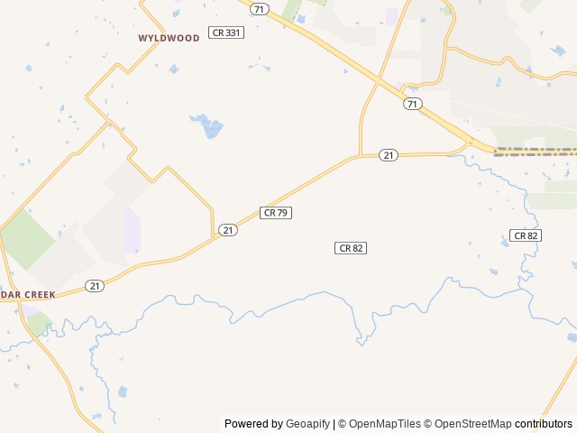 Map for Brand New Viking, Spacious and Clean "The Beehive" near Cedar Creek, TX
