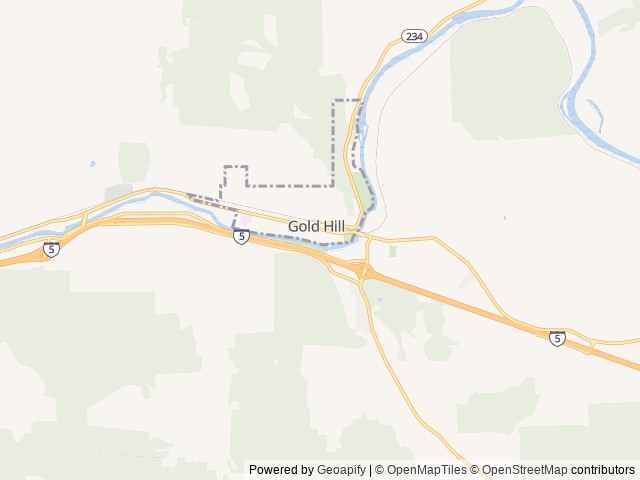 Map for A Beautiful Family Resort on Wheels near Gold Hill, OR