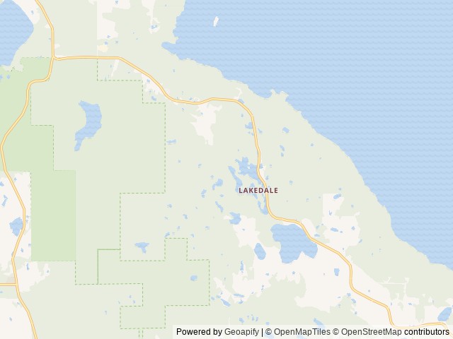 Map of Lakedale Resort location at Friday Harbor, WA, United States
