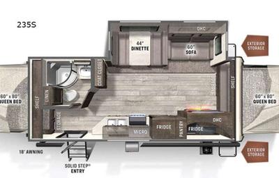 Rockwood Roo 235S Hybrid Trailer