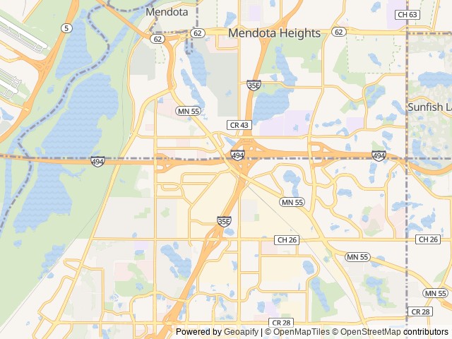 Map for 2016 Thor Motor Coach Palazzo 33.2 near Eagan, MN