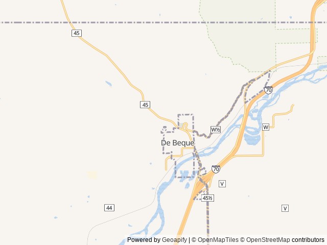 Map for "The Colorado Clipper" All-inclusive memory maker near De Beque, CO