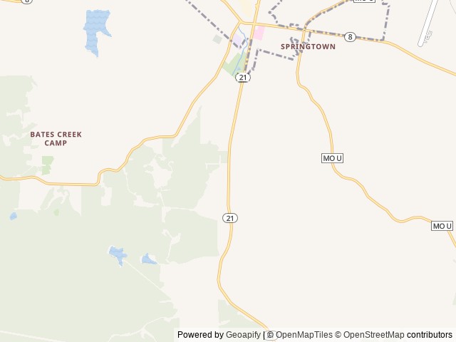 Map for 2020 Forest River RV Rockwood Roo 23FK near Potosi, MO