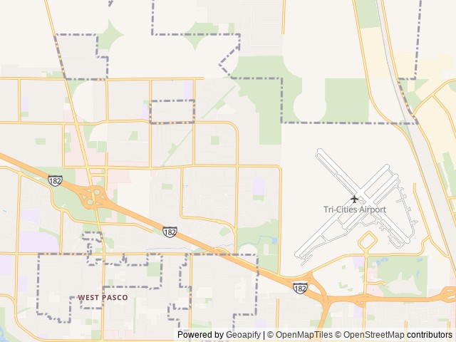 Map for 2025 Forest River RV Aurora Light 13BHX near Pasco, WA