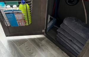Spacious modern camper with ample sleeping options
