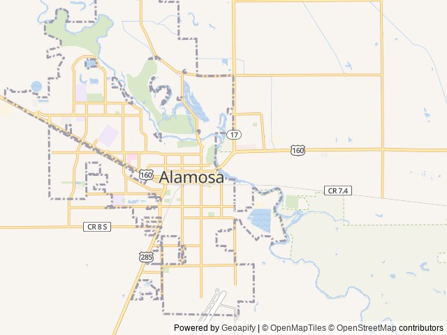 Map of Love's RV Hookup-Alamosa CO 959 location at Alamosa, CO, United States