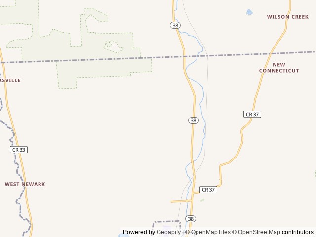 Map for 2026 Airelume 315–Spacious Family Bunkhouse Camper near Newark Valley, NY
