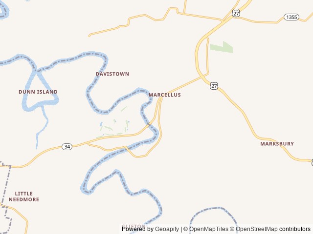 Map of LockRidge Park location at Lancaster, KY, United States