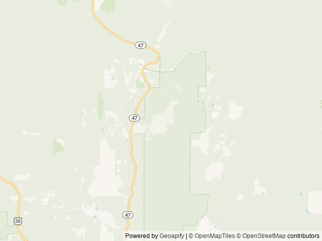 Map of L.l. Stub Stewart Memorial State Park location at Buxton, OR, United States