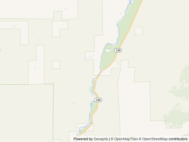Map of The Gate Campground location at Gunnison, CO, United States