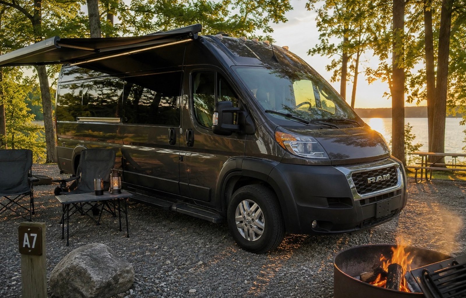 Luxury camper van adventure