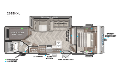 2022 Forest River RV Salem Cruise Lite 263BHXL