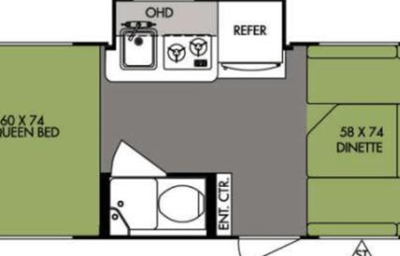"Suite Pod" 16 Forest River Rpod Sleeps 2