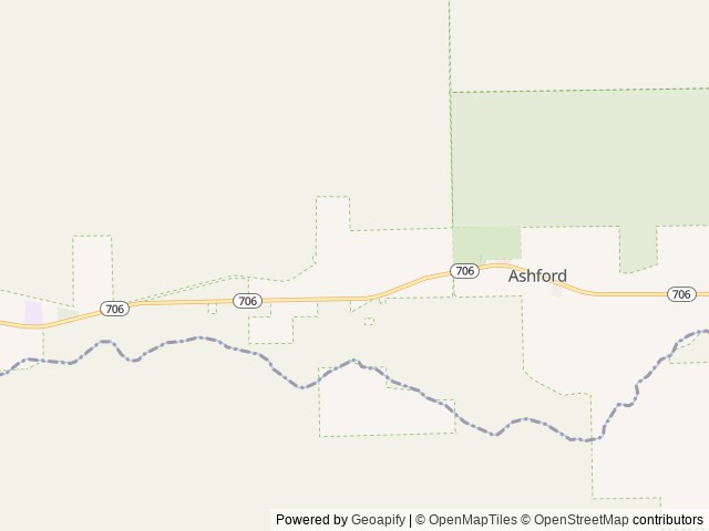 Map for Wilburs web near Ashford, WA