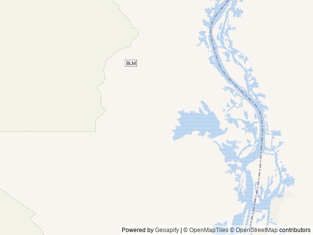 Map of Senator Wash North Shore location at Imperial County, CA, United States