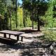 Campsite with shade and picnic table