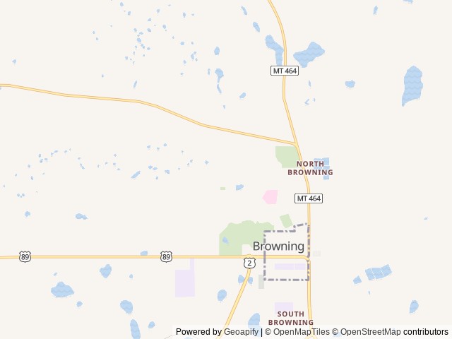 Map for 2024 Wayfinder RV Go Play 26BH near Browning, MT