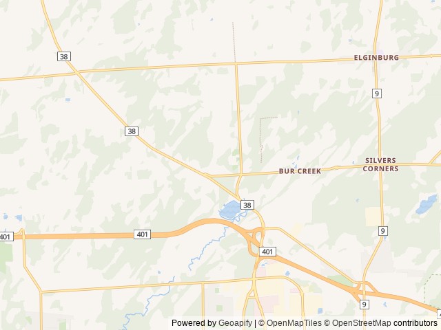 Map of 1000 Islands / Kingston KOA Holiday location at Kingston, ON, Canada