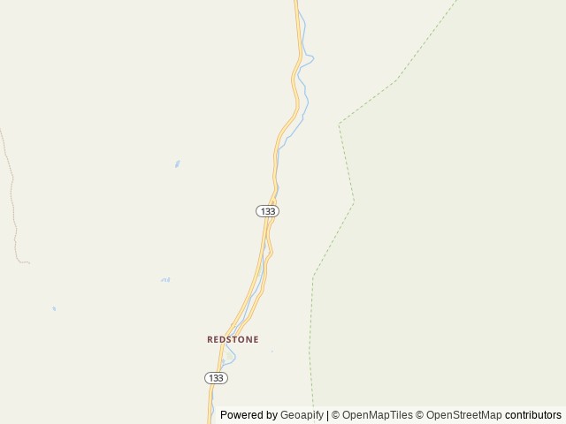 Map of Redstone Campground location at Carbondale, CO, United States