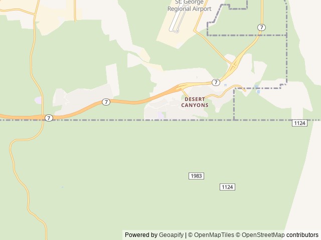 Map for 2021 Forest River RV Cherokee Grey Wolf 26DBH near St. George, UT