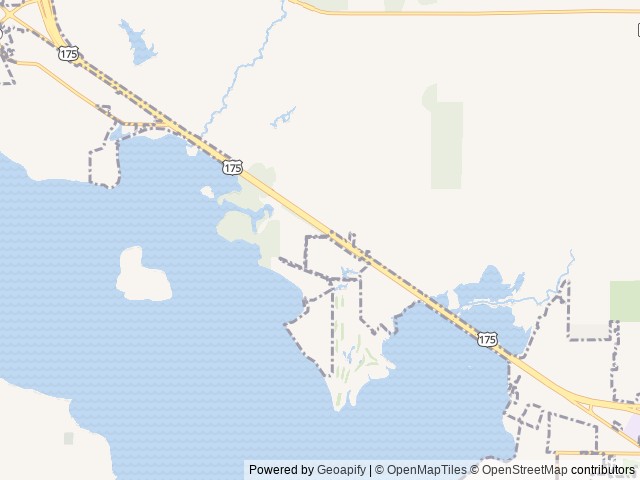 Map of Bigfoot's Cedar Creek Retreat, Kemp, Texas location at Mabank, TX, United States