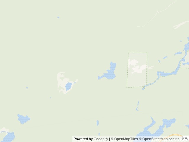 Map of Lake Three location at Glidden, WI, United States
