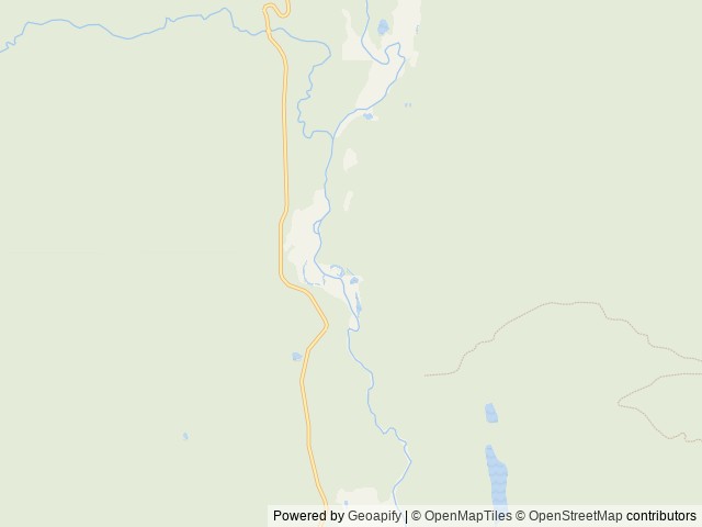 Map of Upper Ford Cabin Rental location at Troy, MT, United States