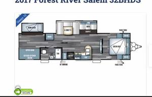 2017 Forest River RV Salem 32BHDS