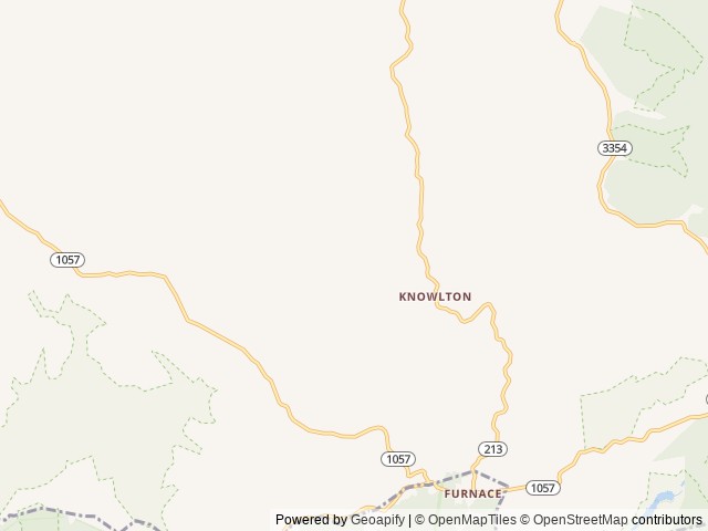 Map of The Overlook Red River Gorge location at Slade, KY, United States