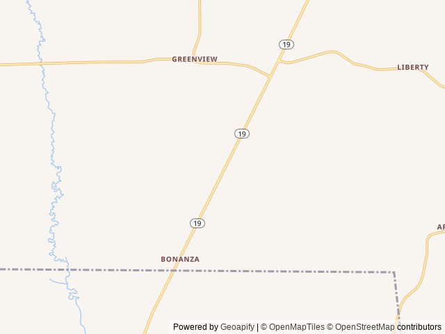 Map of Hopkins RV Park location at Van, TX, United States