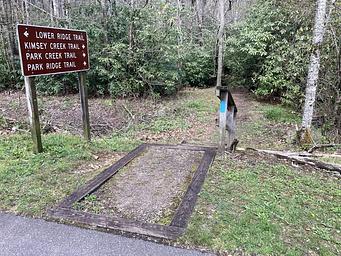 Park Creek/Kimsey Creek trail entrance