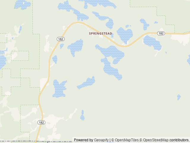 Map of Peninsula Pines Resort & Campground location at Park Falls, WI, United States