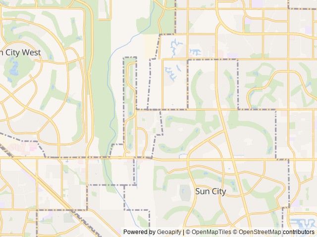 Map of Encore Paradise location at Sun City, AZ, United States