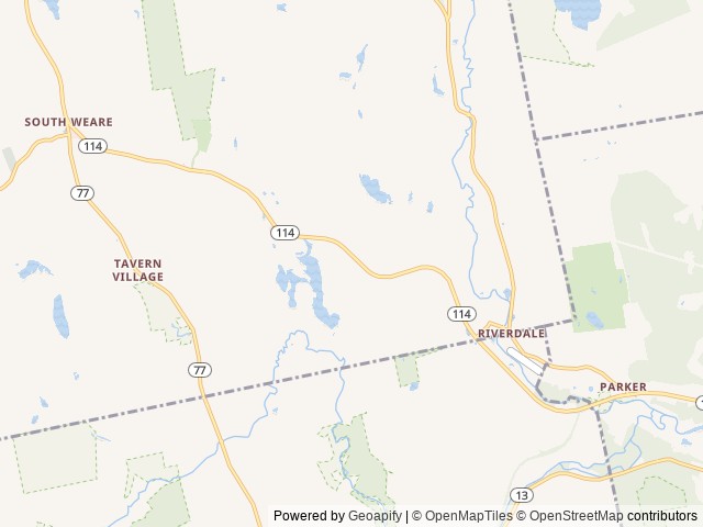 Map of Autumn Hills Campground location at Weare, NH, United States