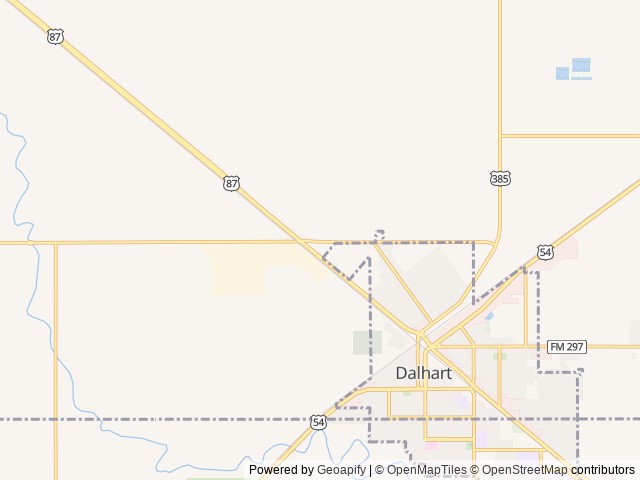 Map of Love's RV Hookup-Dalhart TX 836 location at Dalhart, TX, United States