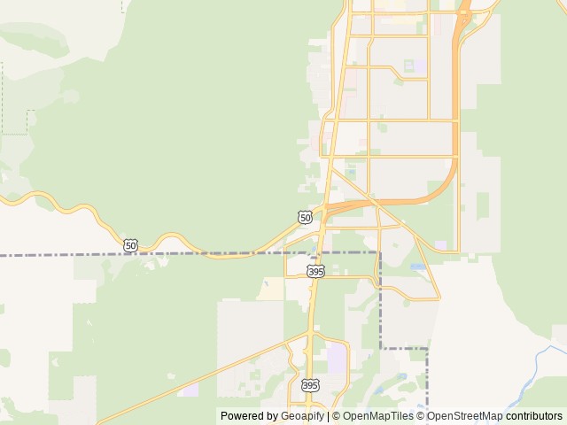 Map of Carson RV Resort location at Carson City, NV, United States