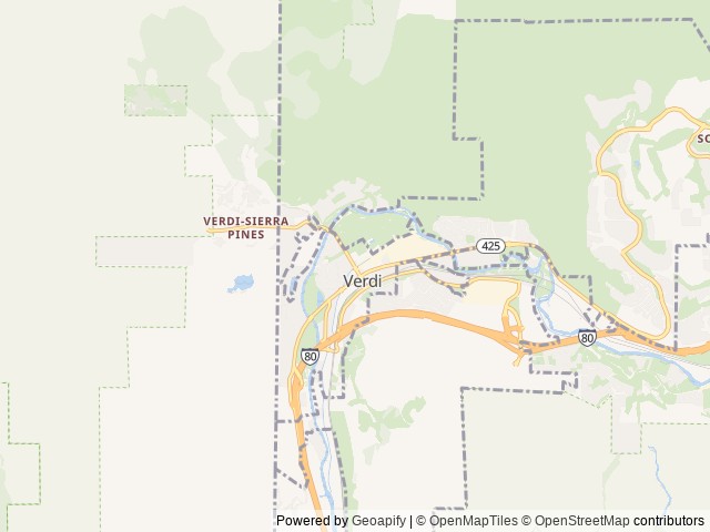 Map for 2020 Dutchmen RV Voltage V3635 near Verdi, CA