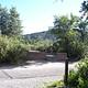 Yavapai Campground Site #14 looking SSW with three stairs to picnic table area