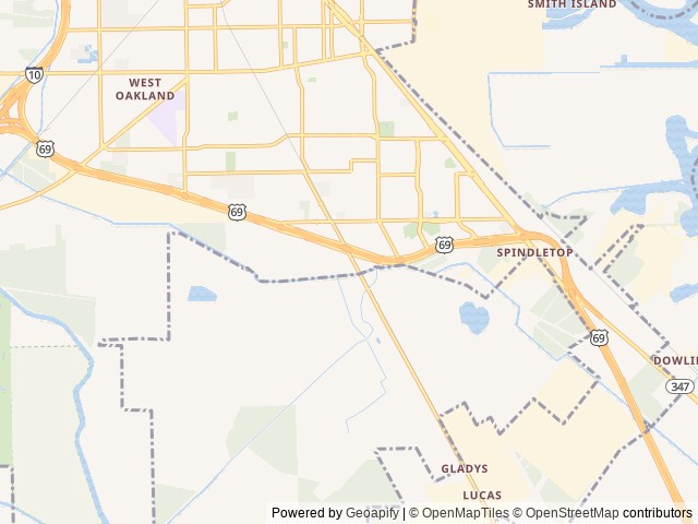 Map of Golden Triangle RV location at Port Arthur, TX, United States