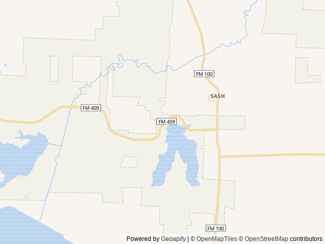 Map of West Lake Davy Crockett location at Decatur, TX, United States