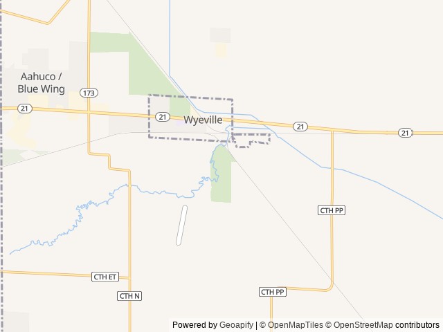 Map of Holiday Lodge Resort location at Tomah, WI, United States