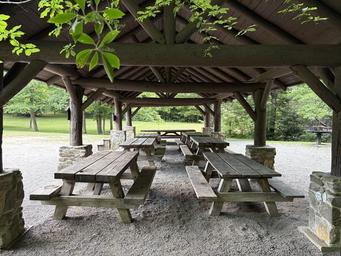 PINK BEDS PICNIC SHELTER (Tables and Grills) 