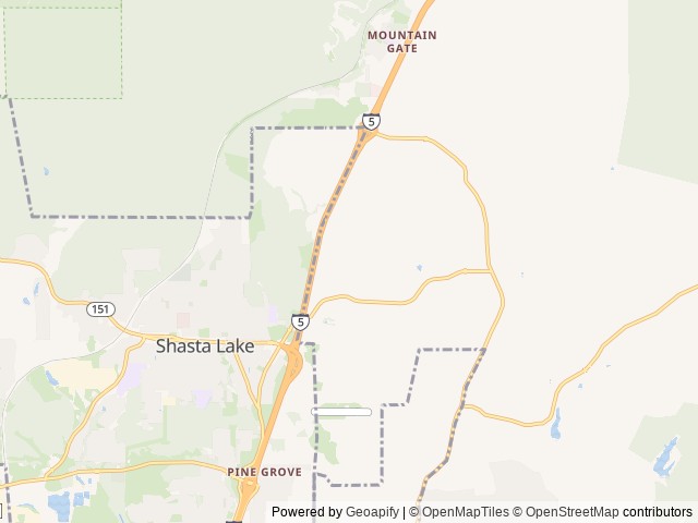 Map for 2021 Forest River RV Salem Cruise Lite T282QBXL near Redding, CA