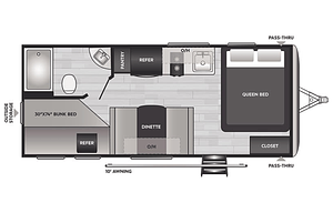 Lightweight 23ft Family Camper | Sleeps 7